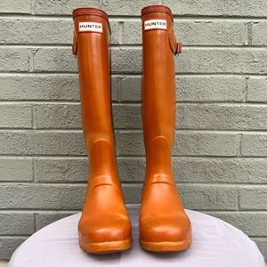 Hunter Wellington Boots - original tall boot - women’s size 5